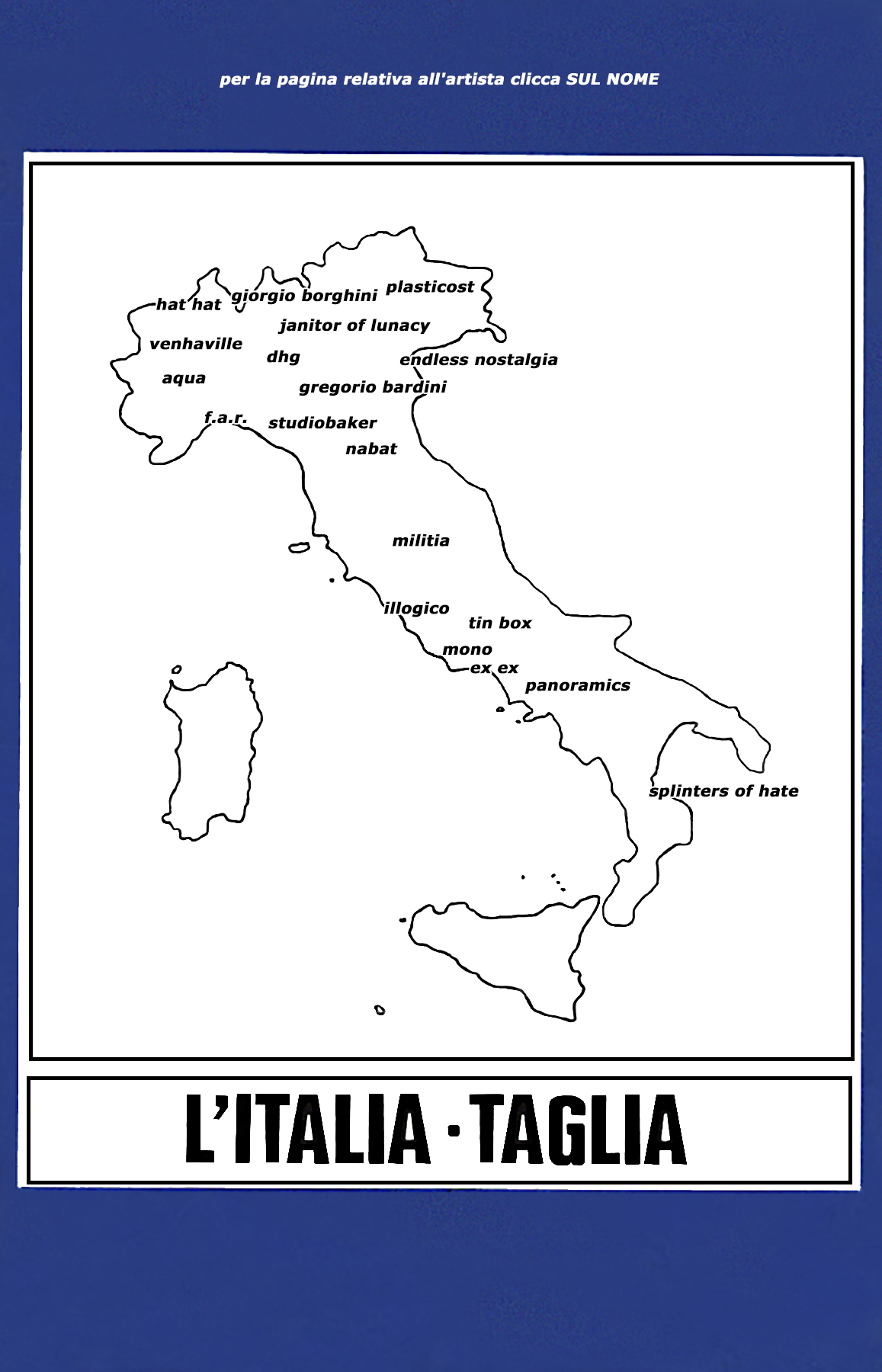 Mappa Cover Italia Taglia