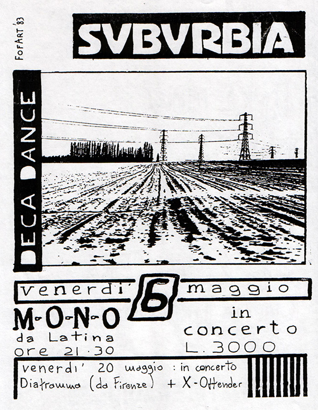 Poster Suburbia Perugia Mono