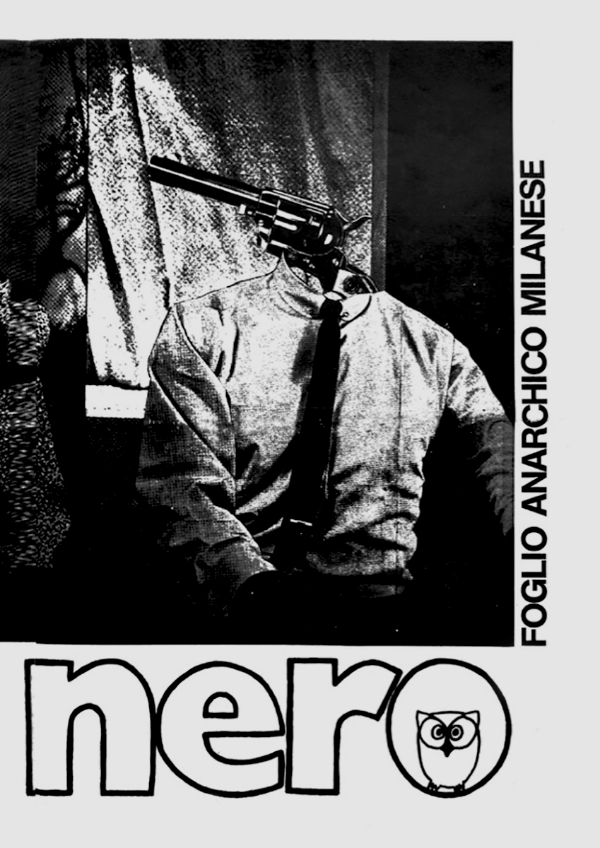 nero foglio anarchico milanese fanzine