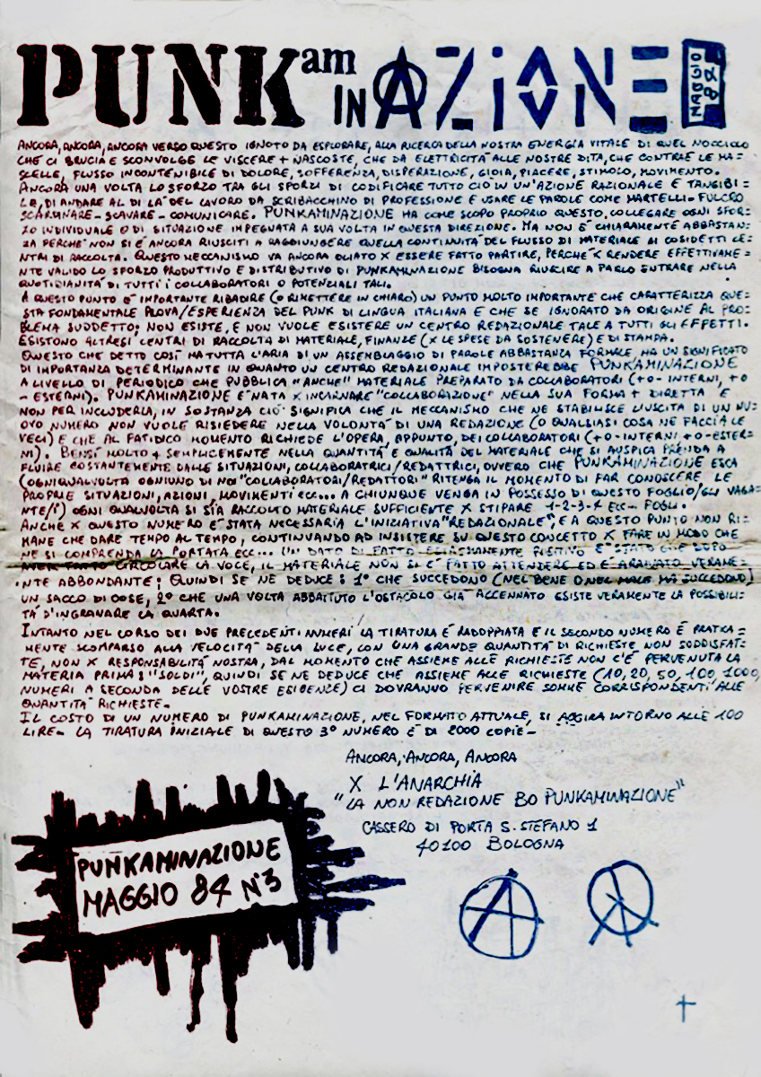 punkaminazione fanzine