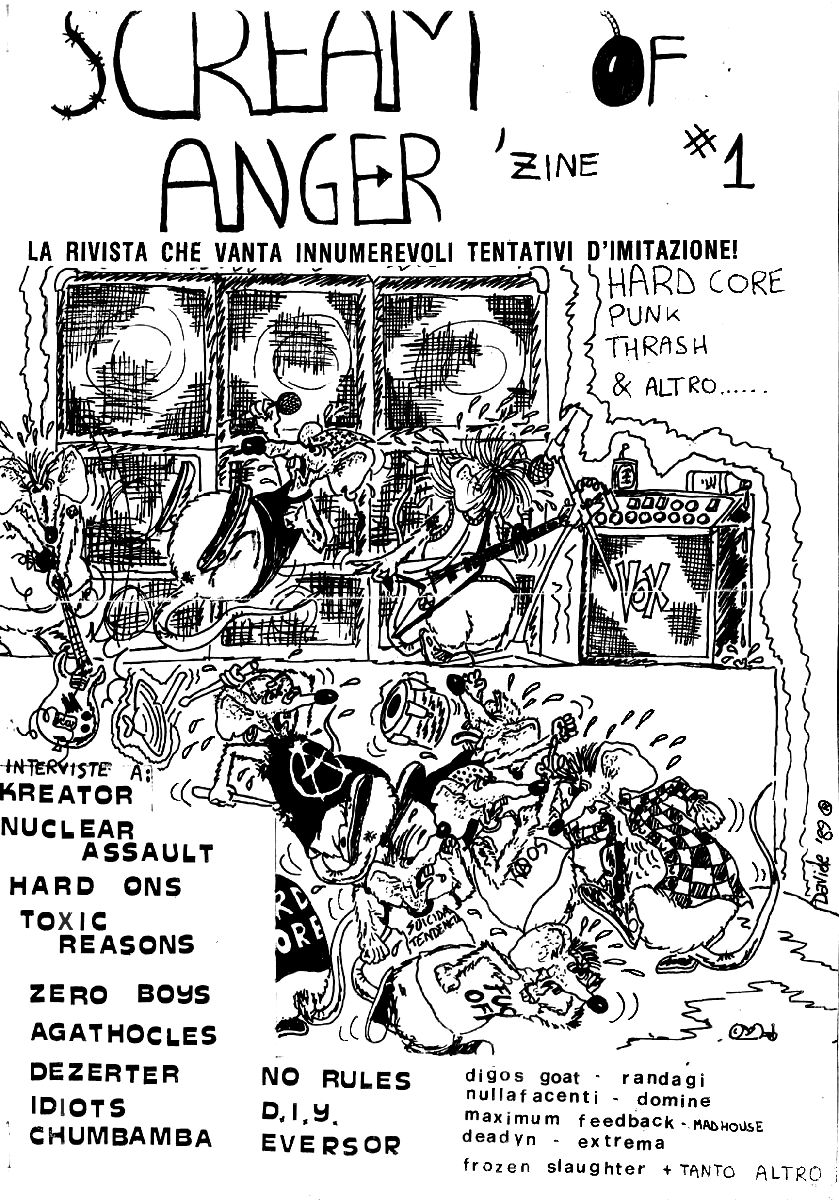 scream of anger fanzine
