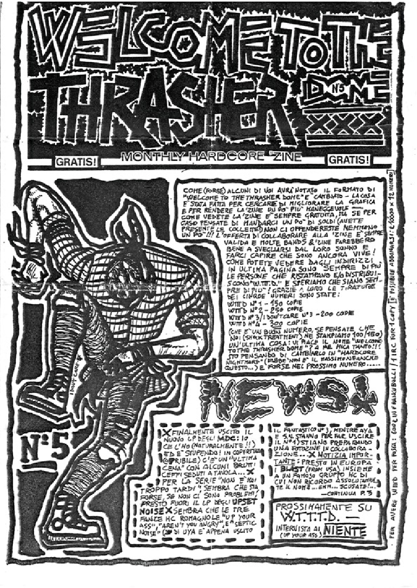 welcome to the thrasher dome fanzine